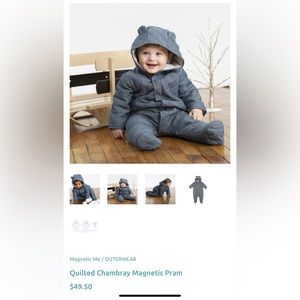 Magnetic Me - Quilted Chambray Bunting